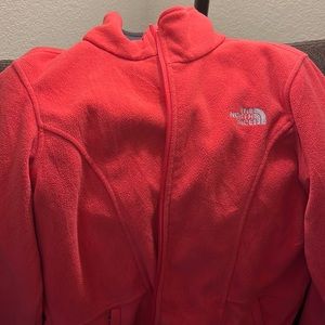 Pink Medium The North Face fleece jacket